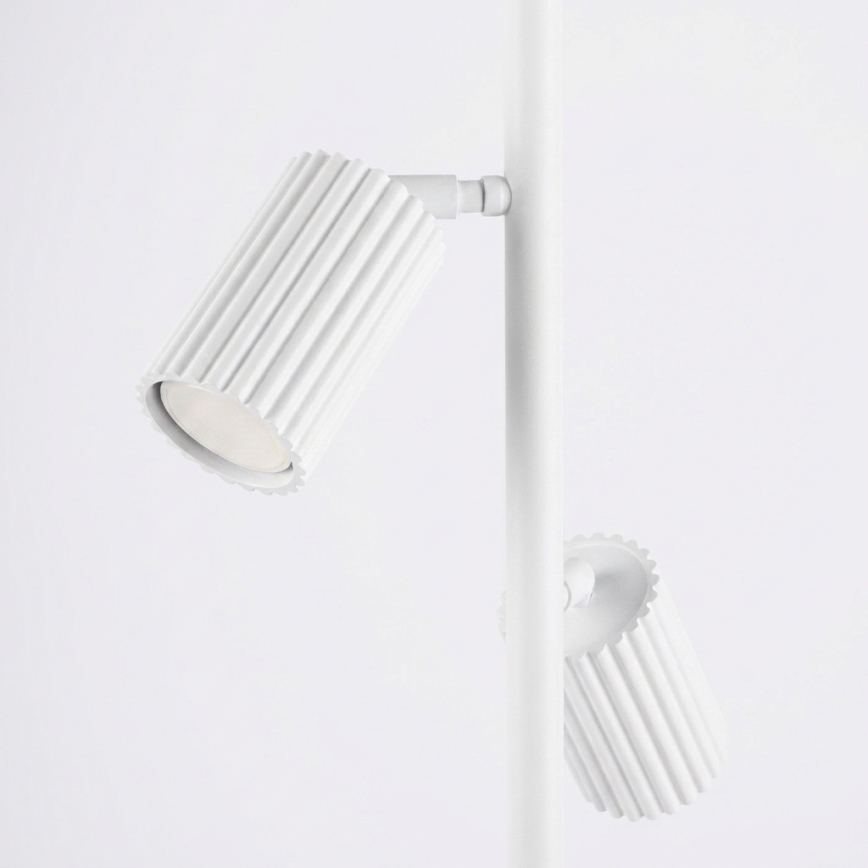 Witte vloerlamp KARBON 3xGU10/10W/230V