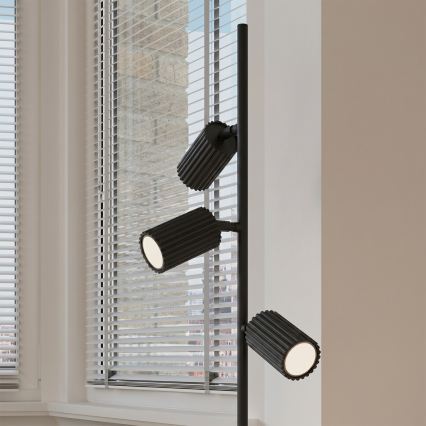 Vloerlamp KARBON 3xGU10/10W/230V zwart
