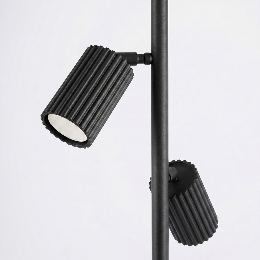 Vloerlamp KARBON 3xGU10/10W/230V zwart