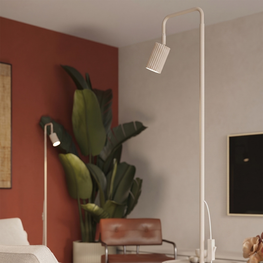 Vloerlamp KARBON 1xGU10/10W/230V crème