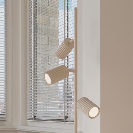 Lampadaire KARBON 3xGU10/10W/230V crème