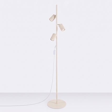 Lampadaire KARBON 3xGU10/10W/230V crème