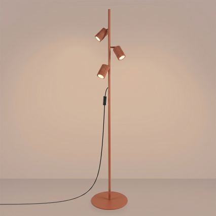 Lampadaire KARBON 3xGU10/10W/230V orange