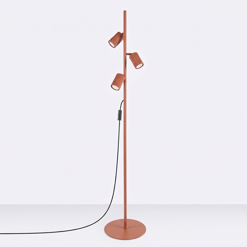 Lampadaire KARBON 3xGU10/10W/230V orange