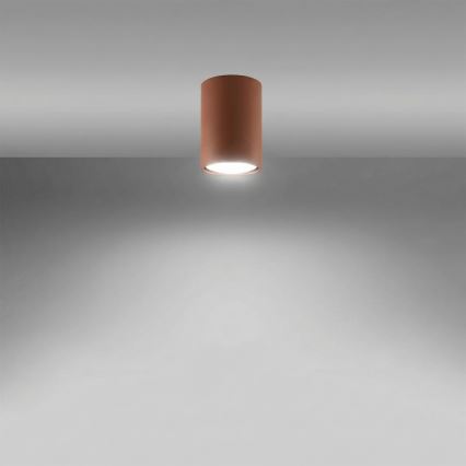 Plafondspot LAGOS 1xGU10/10W/230V 10 cm bruin