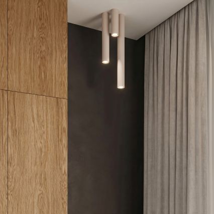 Spotlamp LAGOS 1xGU10/10W/230V 20 cm crème
