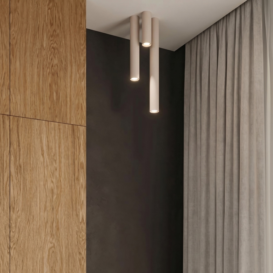 Spotlamp LAGOS 1xGU10/10W/230V 20 cm crème