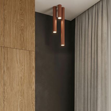 Spotlamp LAGOS 1xGU10/10W/230V 20 cm bruin