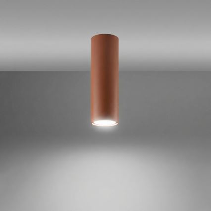 Spotlamp LAGOS 1xGU10/10W/230V 20 cm bruin