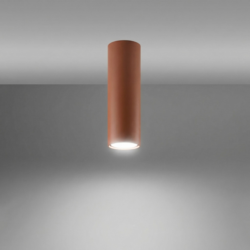 Spotlamp LAGOS 1xGU10/10W/230V 20 cm bruin