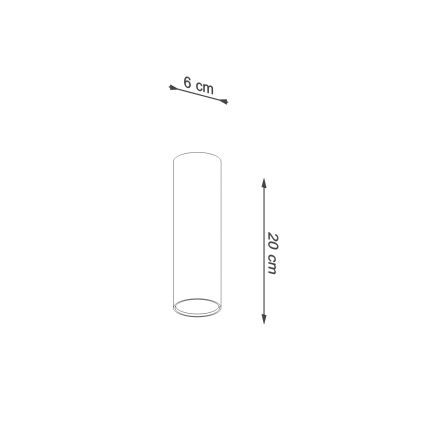Spot LAGOS 1xGU10/10W/230V 20 cm vert