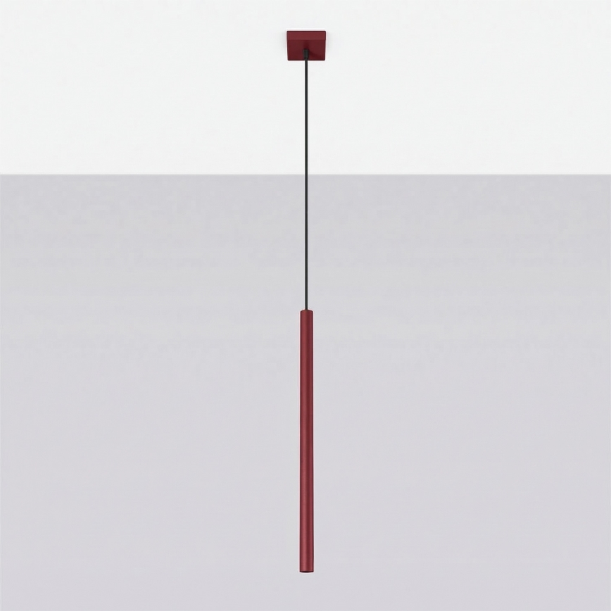 Suspension sur câble PASTELO 1xG9/8W/230V rouge
