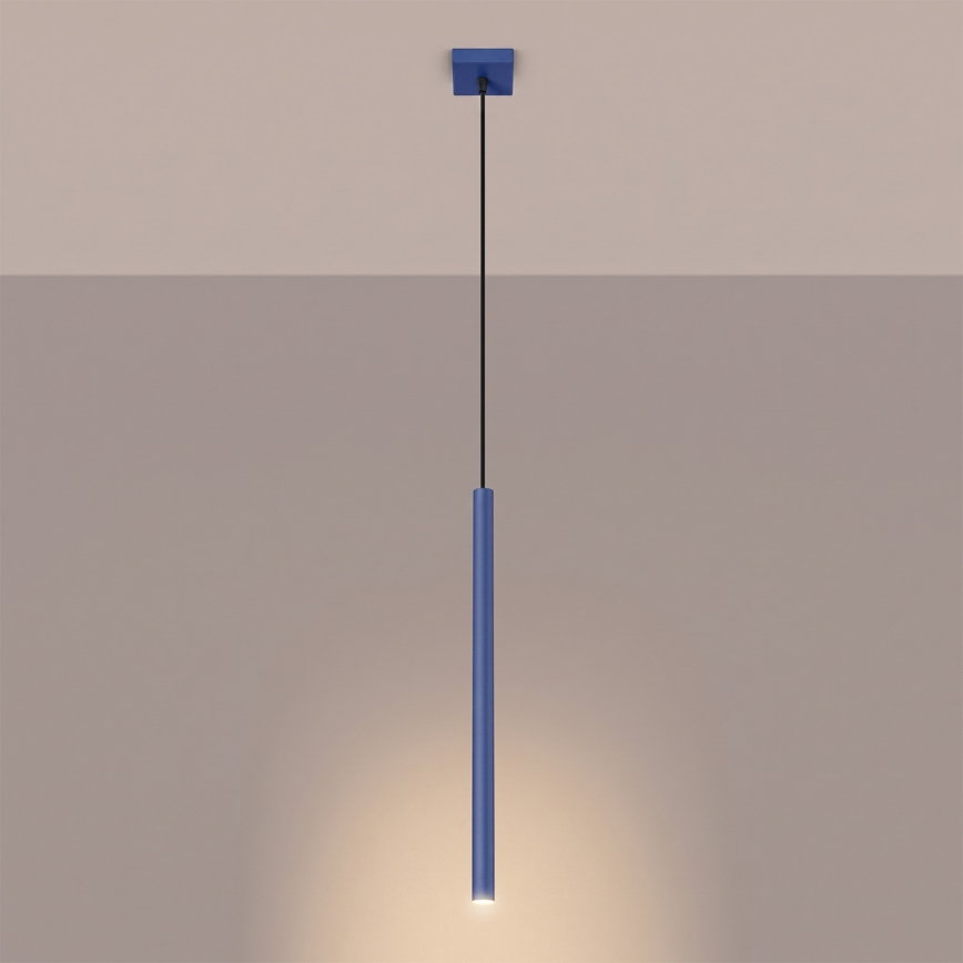 Suspension sur câble PASTELO 1xG9/8W/230V bleu