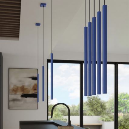 Suspension sur câble PASTELO 1xG9/8W/230V bleu