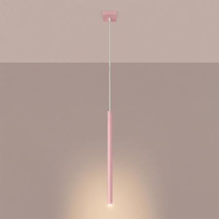 Suspension à câble PASTELO 1xG9/8W/230V rose