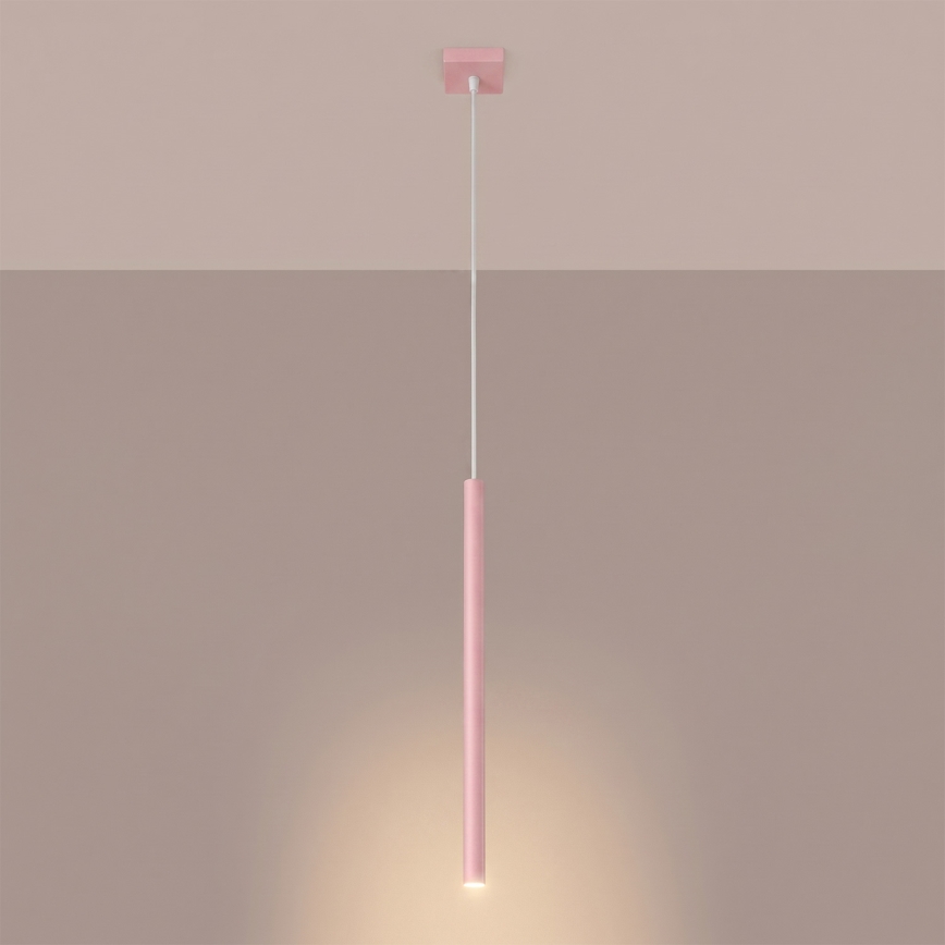 Suspension à câble PASTELO 1xG9/8W/230V rose