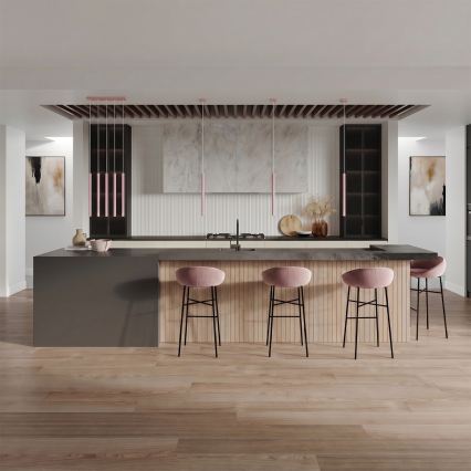 Suspension à câble PASTELO 1xG9/8W/230V rose