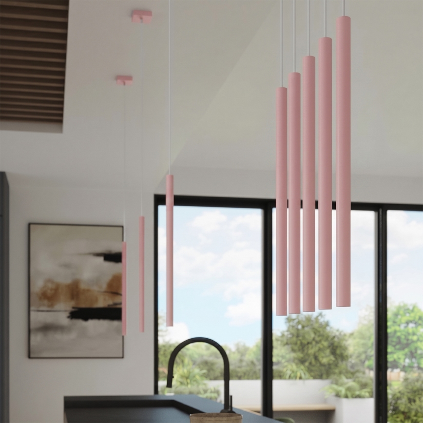 Suspension à câble PASTELO 1xG9/8W/230V rose
