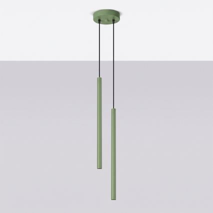 Hanglamp aan kabel PASTELO 2xG9/8W/230V groen