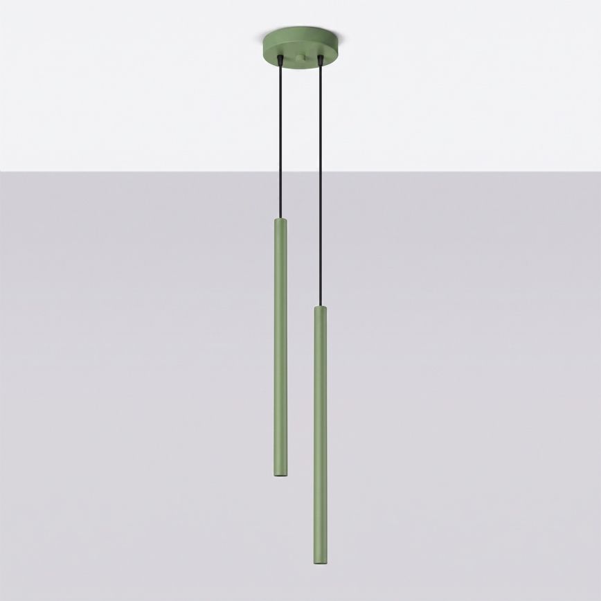 Hanglamp aan kabel PASTELO 2xG9/8W/230V groen