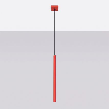 Suspension sur câble PASTELO 1xG9/8W/230V rouge