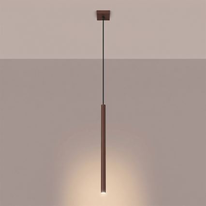 Hanglamp met kabel PASTELO 1x G9/8W/230V bruin