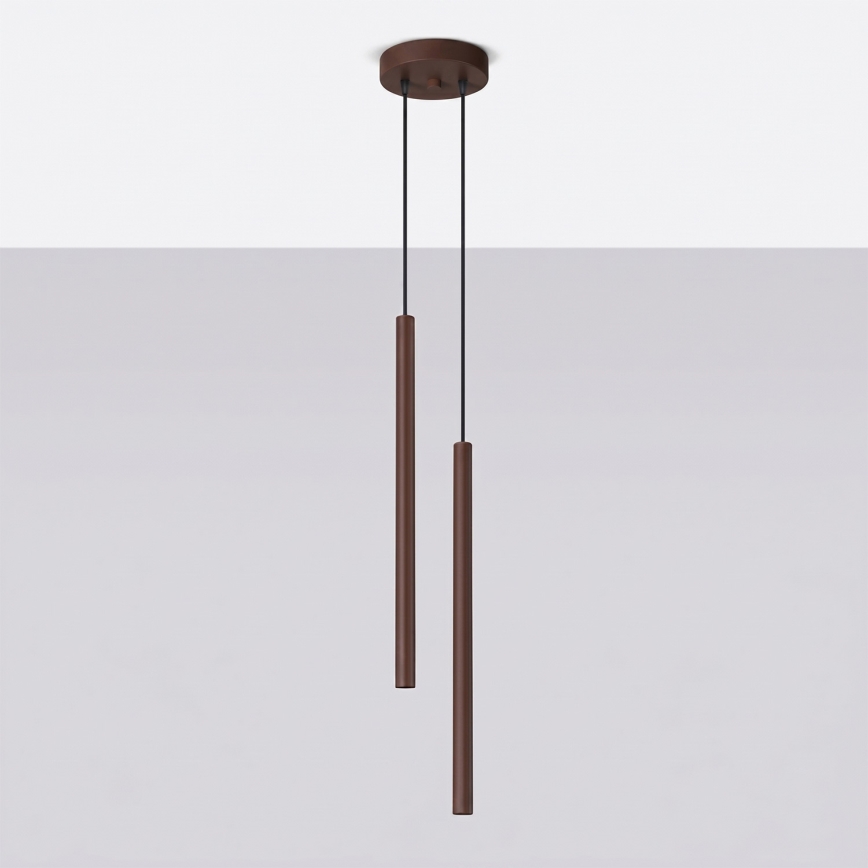 Suspension sur câble PASTELO 2xG9/8W/230V marron