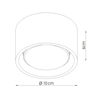Plafondspot MODO 1xGX53/10W/230V groen