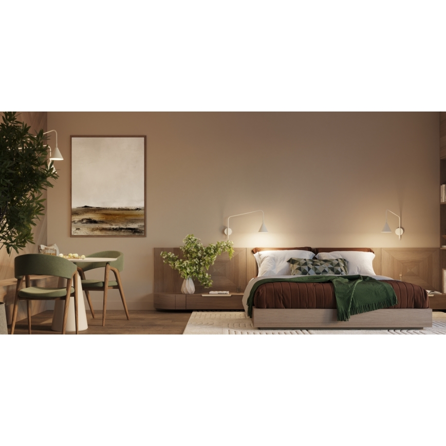 Wandlamp NOX 2xE14/10W/230V crèmekleurig