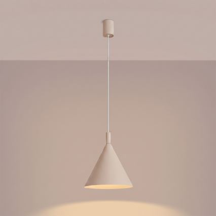 Snoerhanglamp NOX 1xE27/15W/230V crème