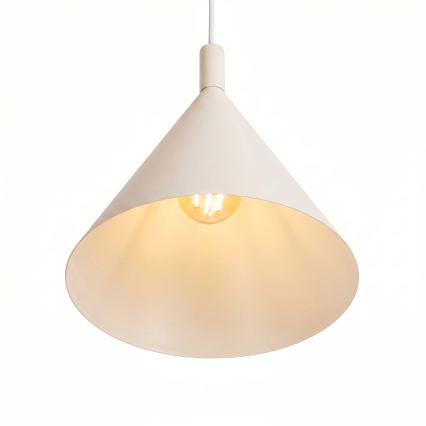 Snoerhanglamp NOX 1xE27/15W/230V crème
