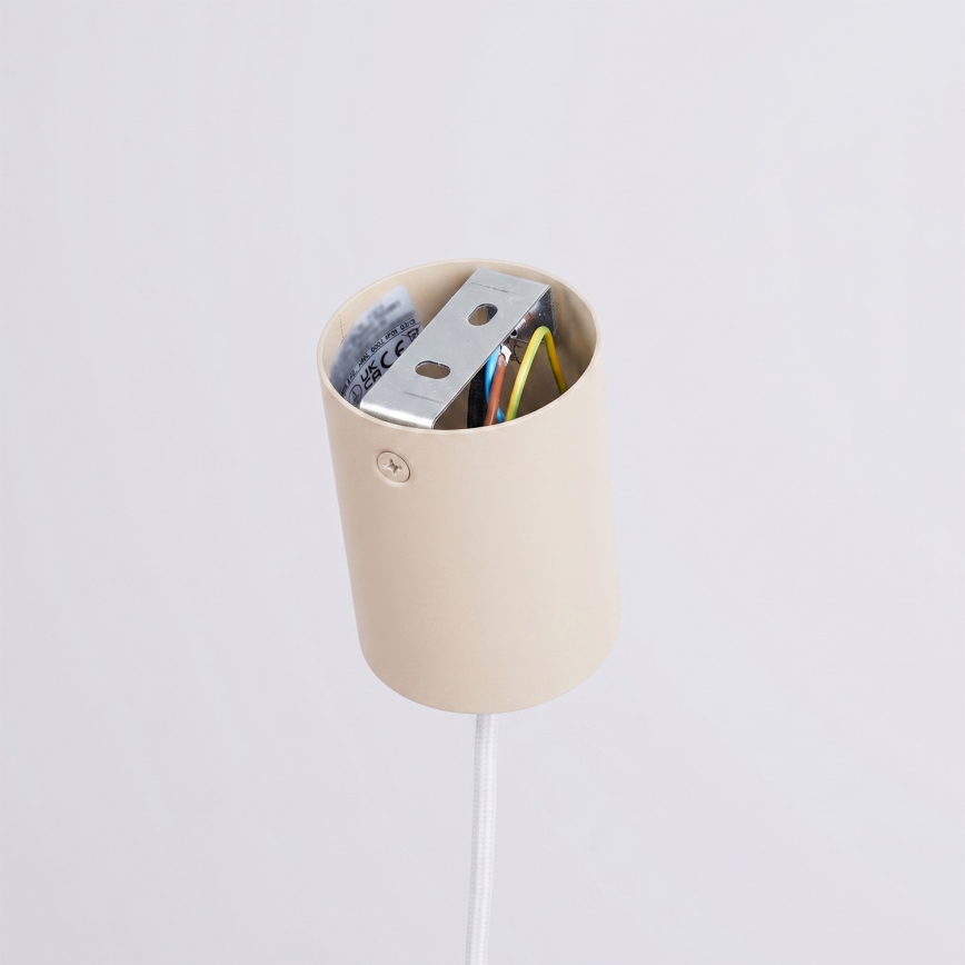 Snoerhanglamp NOX 1xE27/15W/230V crème