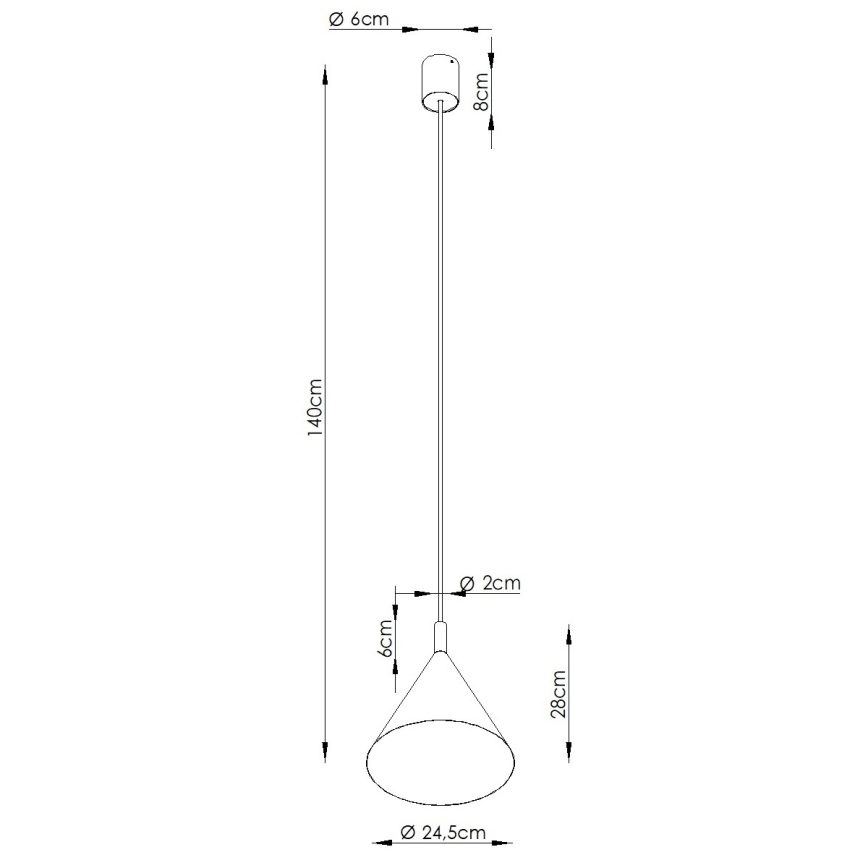 Suspension à câble NOX 1xE27/15W/230V crème