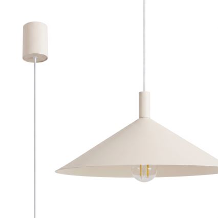 Hanglamp aan kabel NOX 1xE27/15W/230V crème