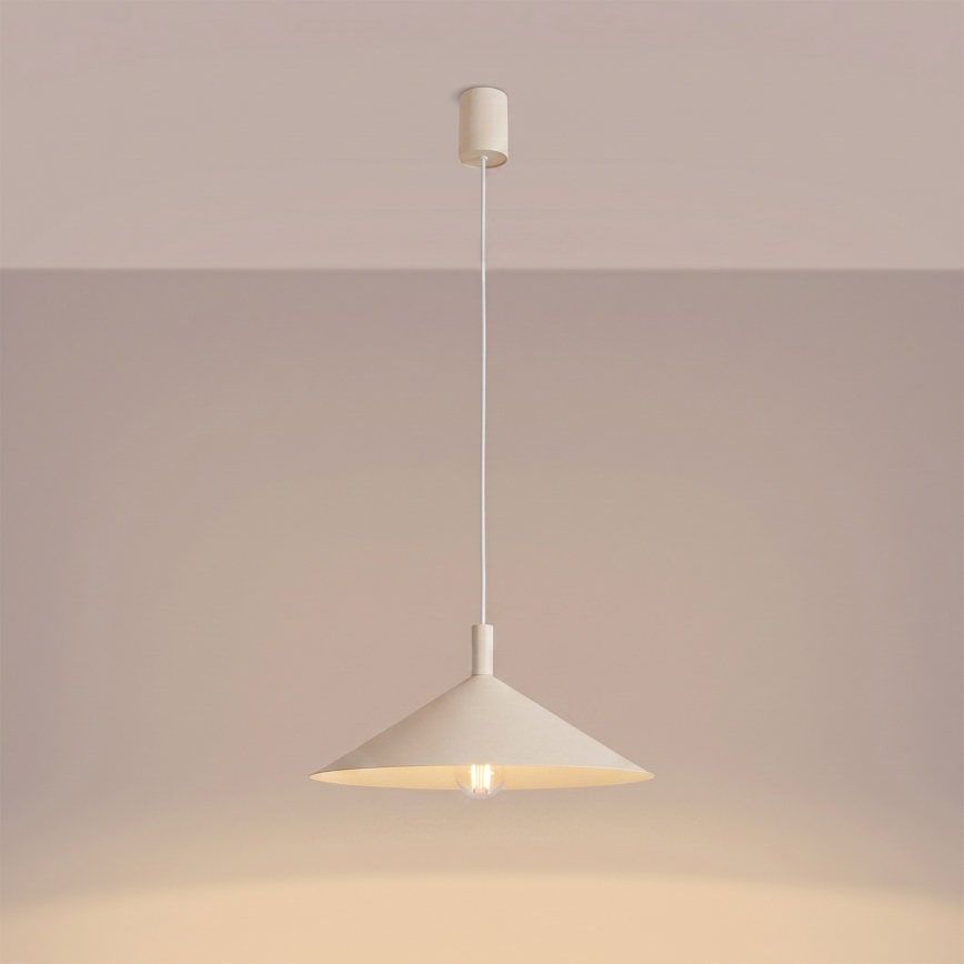 Suspension sur câble NOX 1xE27/15W/230V, crème