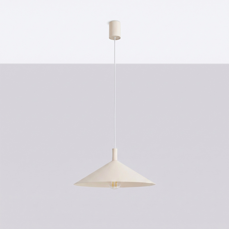 Suspension sur câble NOX 1xE27/15W/230V, crème