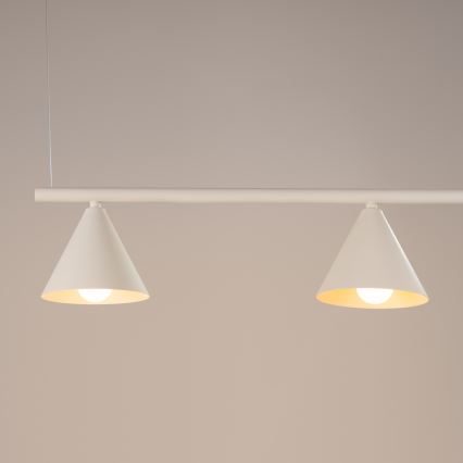 Pendellamp met kabel NOX 4xE14/10W/230V crème