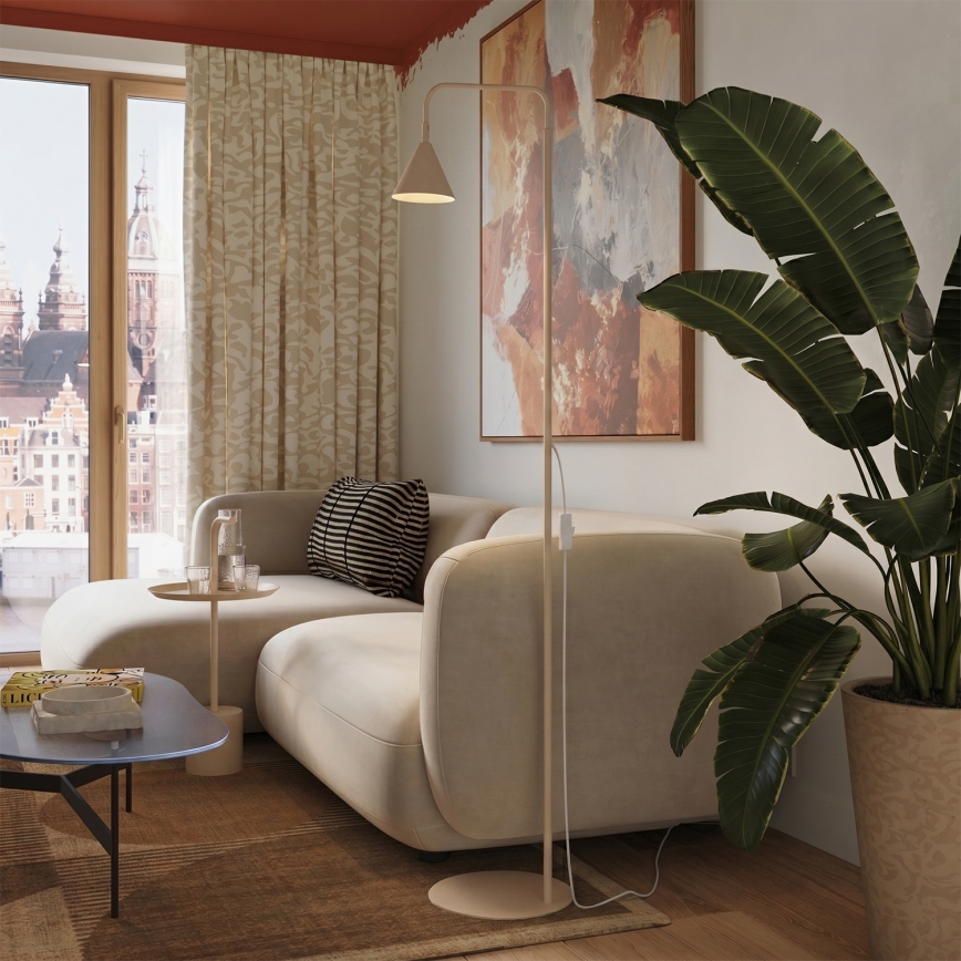 Lampadaire NOX 1xE14/10W/230V crème