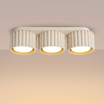 Plafondspot AURA 3xGX53/10W/230V crèmekleurig