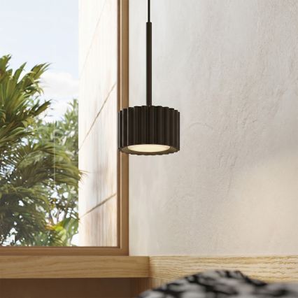 Suspension sur câble AURA 1xGX53/10W/230V, noire