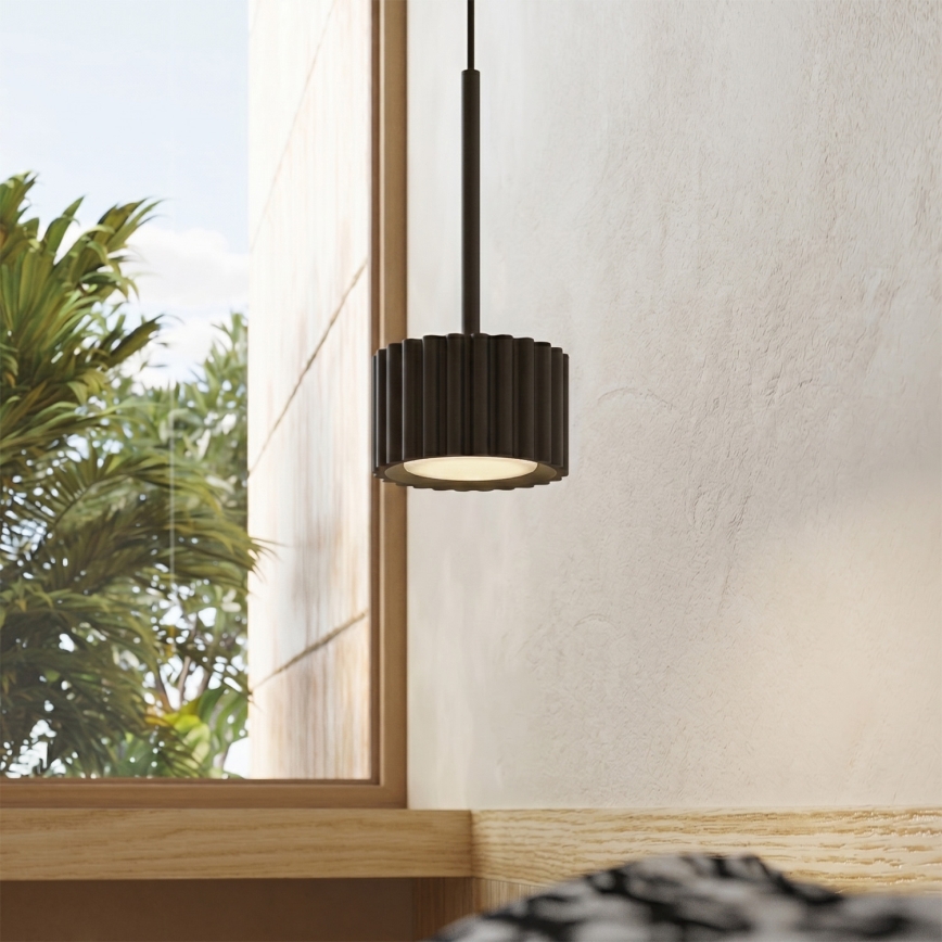 Suspension sur câble AURA 1xGX53/10W/230V, noire