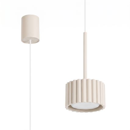Suspension sur câble AURA 1xGX53/10W/230V crème
