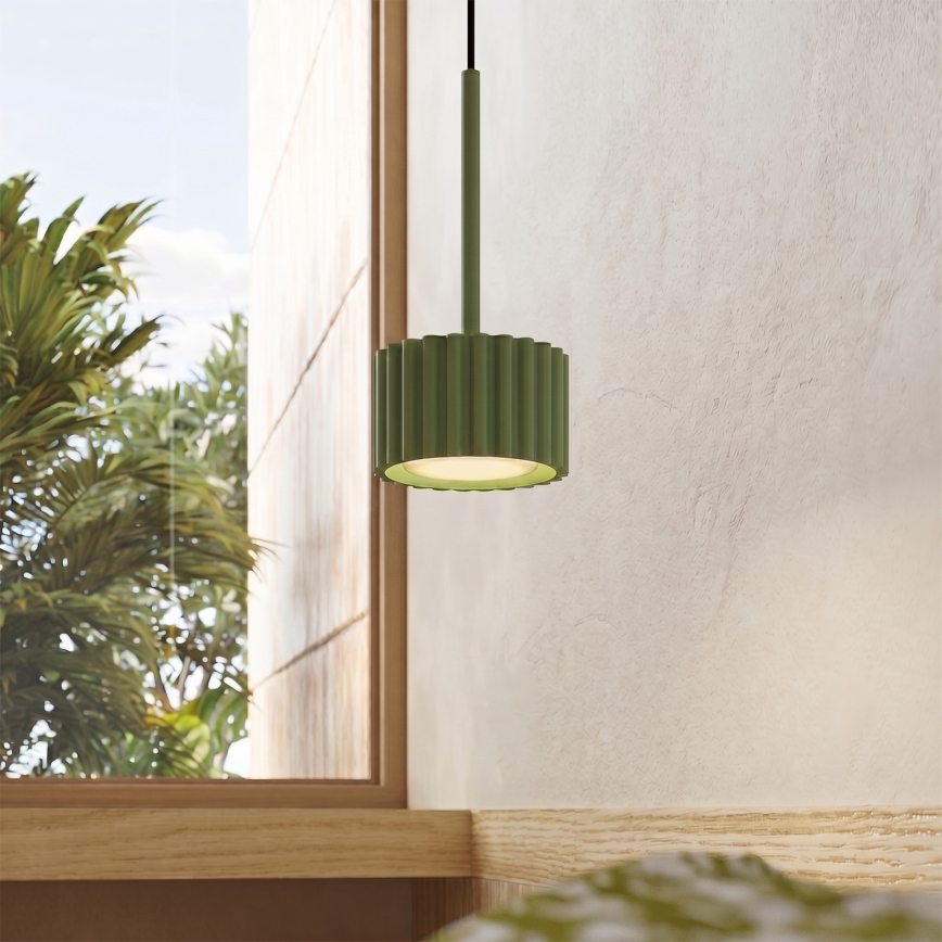 Suspension sur câble AURA 1xGX53/10W/230V verte