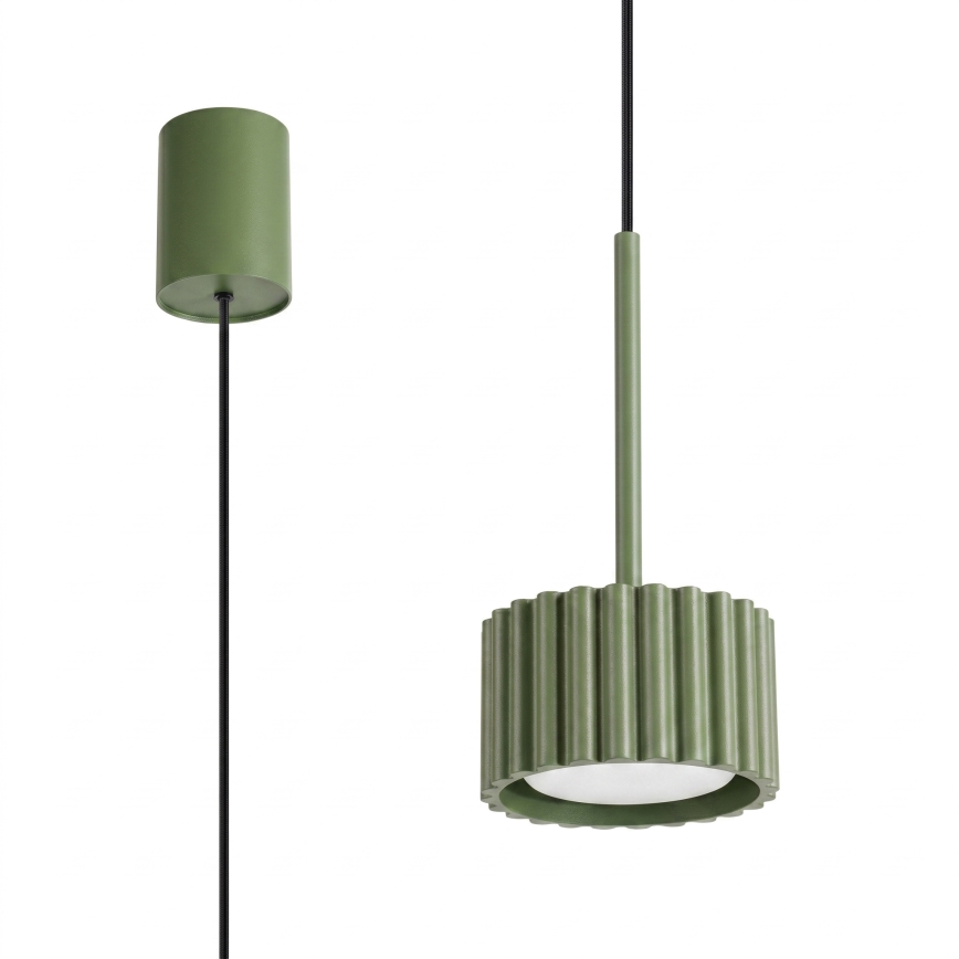 Suspension sur câble AURA 1xGX53/10W/230V verte