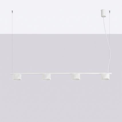 Hanglamp aan kabel AURA 4xGX53/10W/230V wit