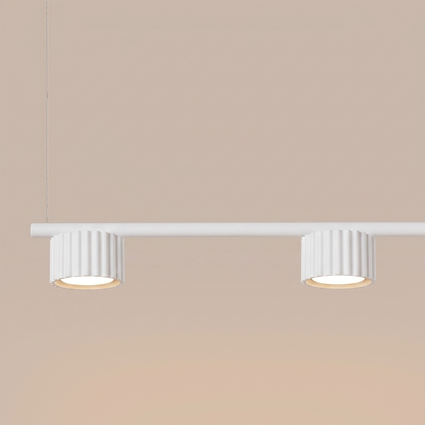 Suspension sur câble AURA 4xGX53/10W/230V blanche