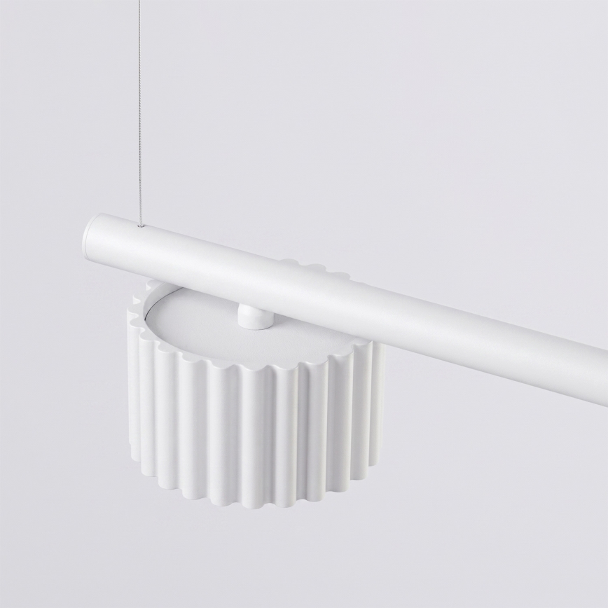 Suspension sur câble AURA 4xGX53/10W/230V blanche