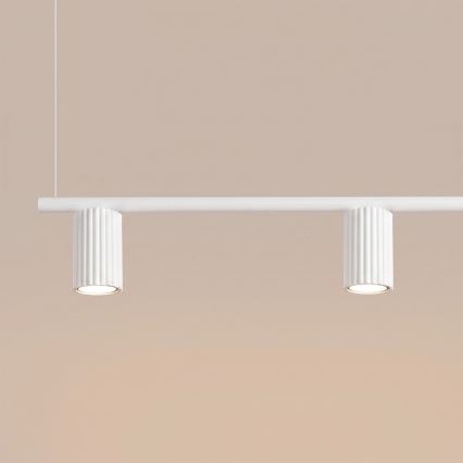 Suspension sur câble KARBON 4xGU10/10W/230V blanche