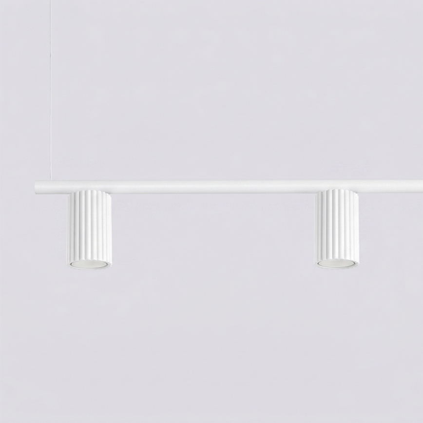 Suspension sur câble KARBON 4xGU10/10W/230V blanche