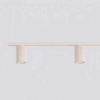 Suspension à câble KARBON 4xGU10/10W/230V crème